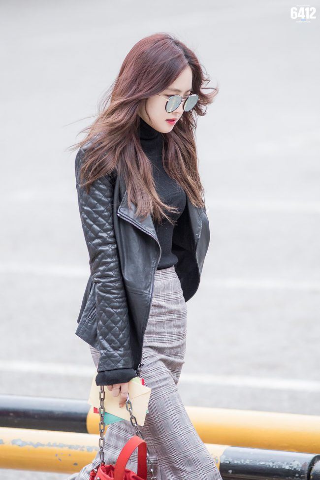 Looking flawless in Leather and Shades.